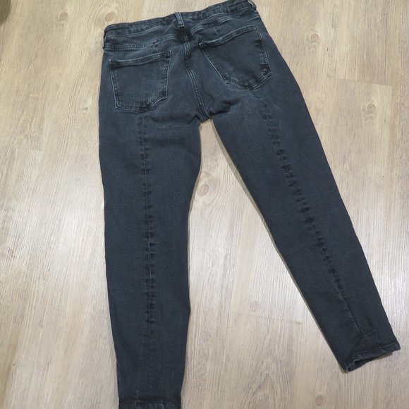 Zara Black Skinny Double Seamed Jeans Size 4 - Picture 8 of 14